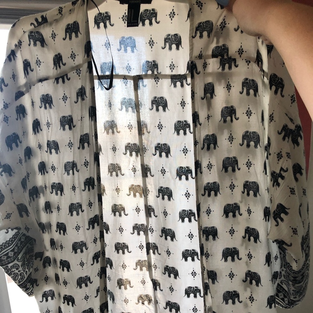 elephant print throw over